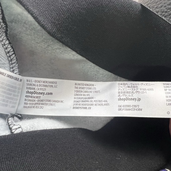 Disney Parks Halloween 2022 Mickey Ghost Full Zip Hoodie SZ Medium Spooky Witchy - Picture 8 of 12